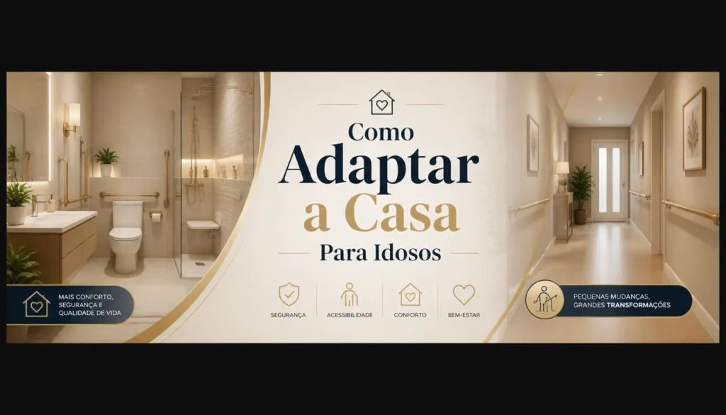 IMAGEM DE UMA CASA ADAPTADA PARA IDOSOS