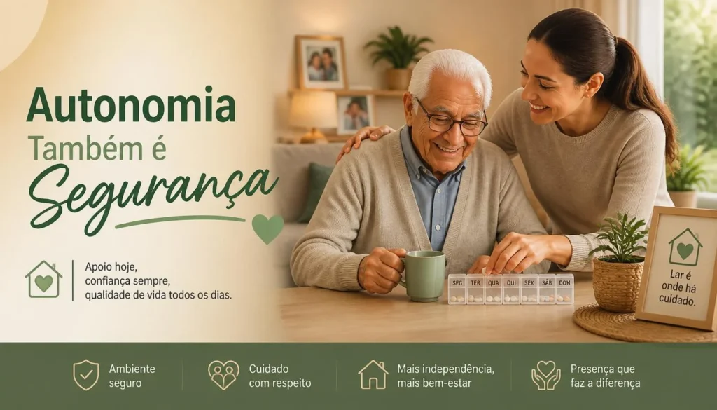 IDOSO COM AUTONOMIA JUNTO COM A FAMILIA