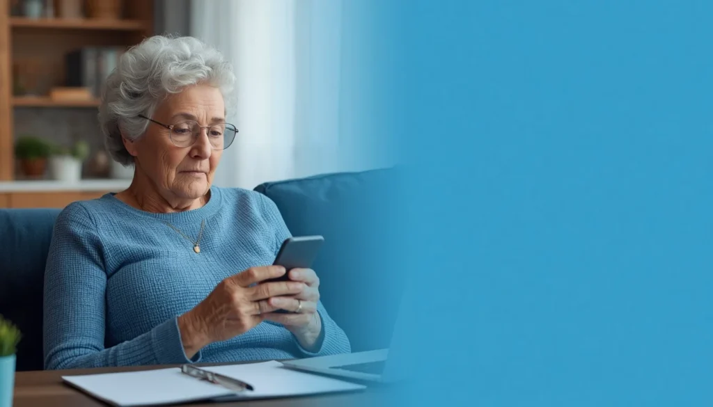 Celular com mensagem suspeita que pode representar um golpe contra aposentado.
